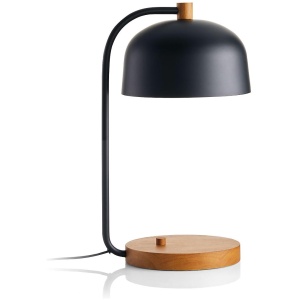 Lex Black Dome USB Desk Lamp