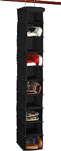 10 Shelves hanging closet shoe organizer