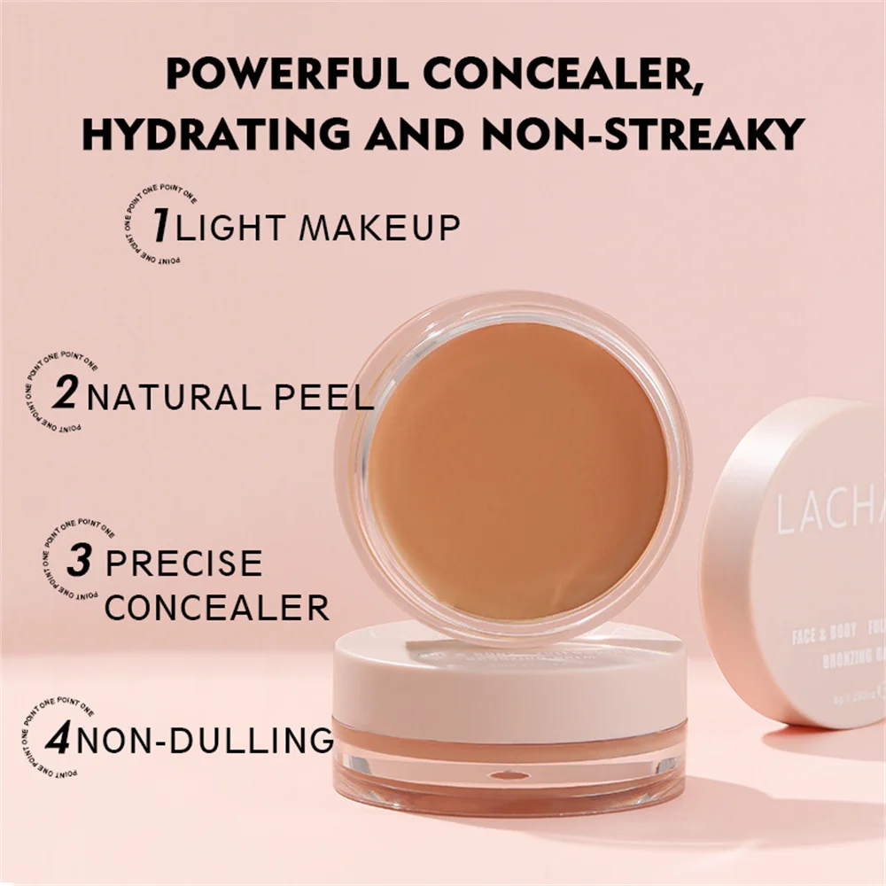 Concealer Waterproof 2in1 Beauty Foundation Cream Natural Moisturizing Cosmetics Make-up Long-lasting 15 Color Durable