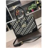 Dior black design hand bag for women, high quality hand bag meduim size with should stripe