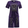 2pcs Brand New Purple Chanel top and short for women luxerious outfit for women