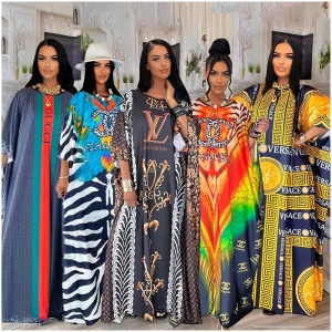 Women Africa Clothes Gucci LV Chanel Versace African Dashiki New Fashion Long Dress