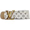 LV white Stretch Waist Belts High Quality Elastic Leather Ladies designer women Stretch Belts