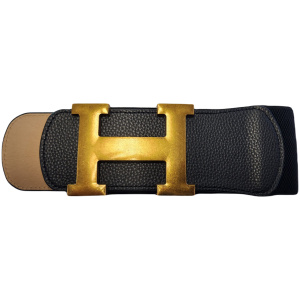 H Stretch Waist Belts High Quality Elastic Leather Ladies designer women Stretch Belts