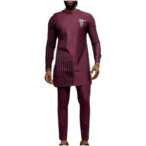 Set Traditional Outfit Clothing Suit Shirt and Pant Long Sleeve Tracksuit Dashiki Outfit Top and Pant Suit Tracksuit Shirt Clothes