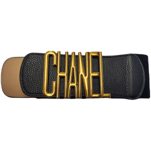 Chanel cute Stretch Waist Belts High Quality Elastic Leather Ladies designer women Stretch Belts