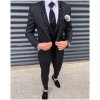 Formal Blazer Pants Vest Three Piece Groom Jacket Set Wedding Suit for Men