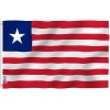 Liberia Flag 3ft X 5ft Printed Polyester