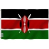 Kenya Flag 3ft X 5ft Printed Polyester