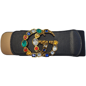 GC colorfull Stretch Waist Belts High Quality Elastic Leather Ladies designer women Stretch Belts