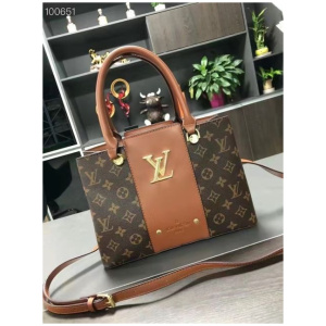 Brown Lv women hand bag , louis vuiton medium designer bag for women