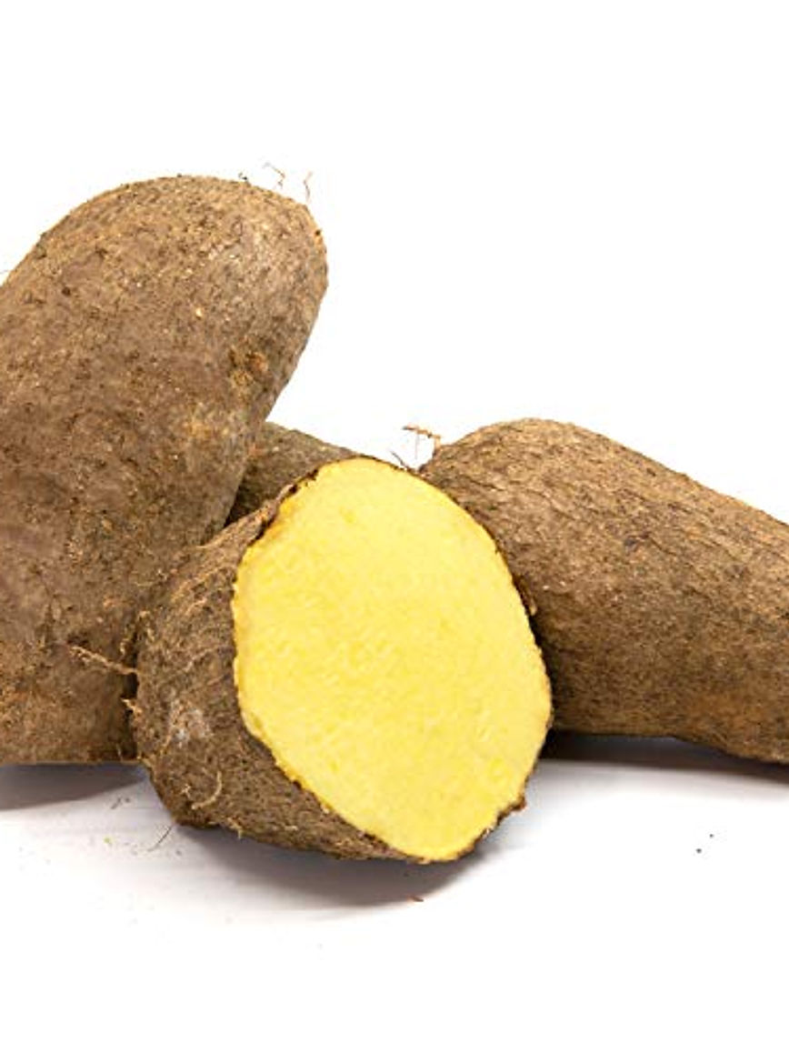 Fresh Yellow Yam Jamaican, 5 Pound Box