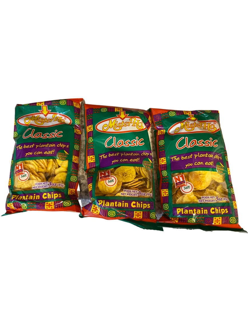 Mister Ho Plantain Chips 3 ok salt