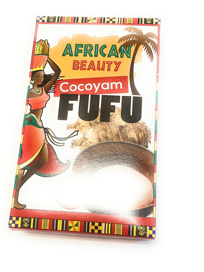 African Beauty Cocoyam Fufu