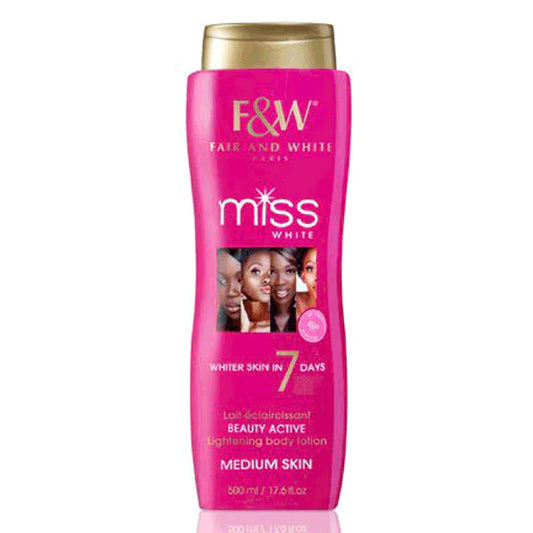 F&W - MISS WHITE - LIGHTENING BODY LOTION 7 DAYS EXP 500ML