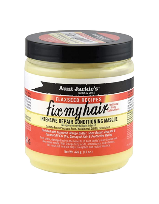 Aunt Jackie's Flaxseed - Fix My Hair Intensive Repair Conditioning Masque 15oz