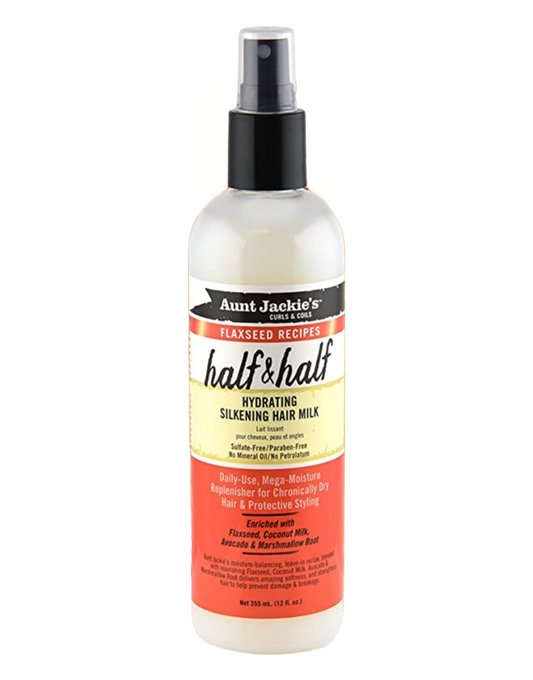 Aunt Jackie's Flaxseed - Half n Half Hydrating Silkening Hair Milk 12oz