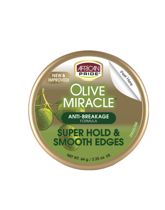 African Pride - Olive Miracle Super Hold & Smooth Edges 2.25oz