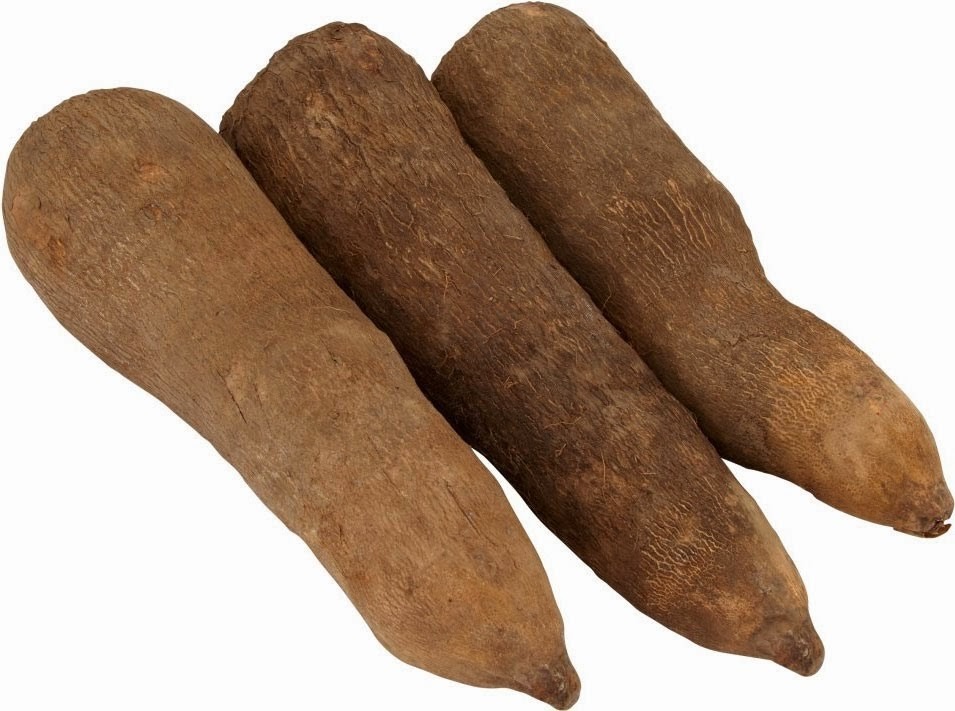 African Fresh Yams from Ghana (3 tubers)