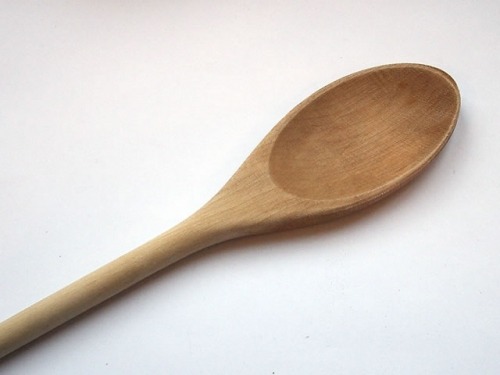 African wooden cooking spoon  Handcrafted (Small)