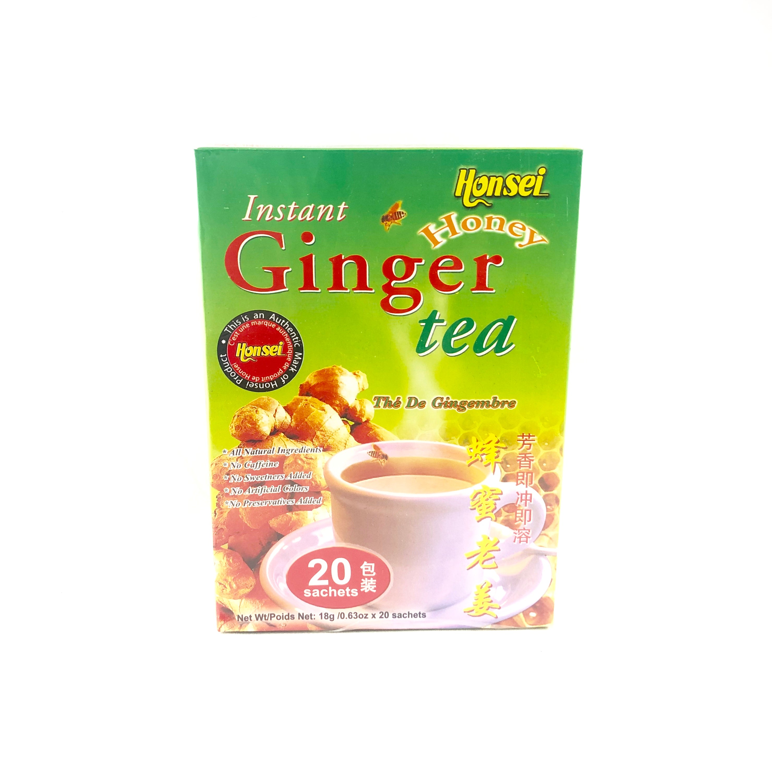 Instant Honey Ginger Tea