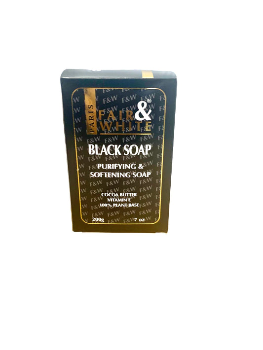 Fair & white black soap