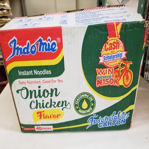 Nigerian Indomie (onion flavor)  1 Box of 40 Packs