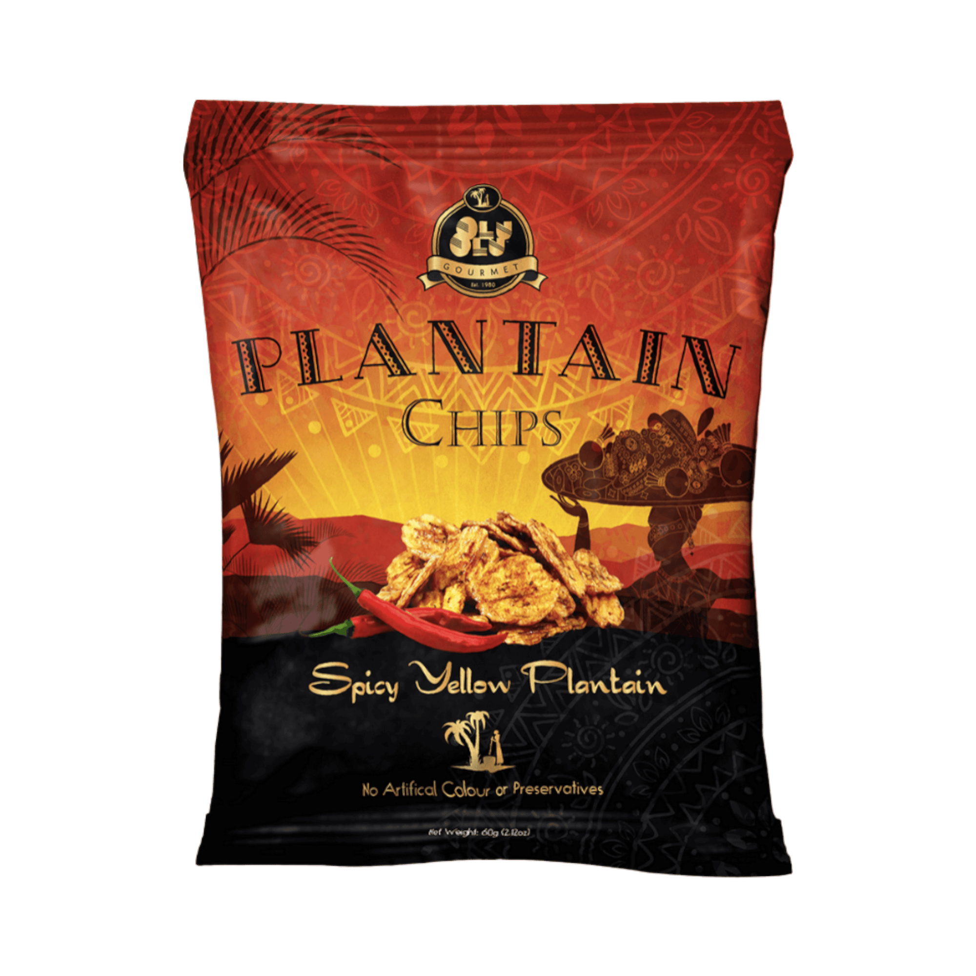 Olu Olu Plantain Chips  Chilli  Single