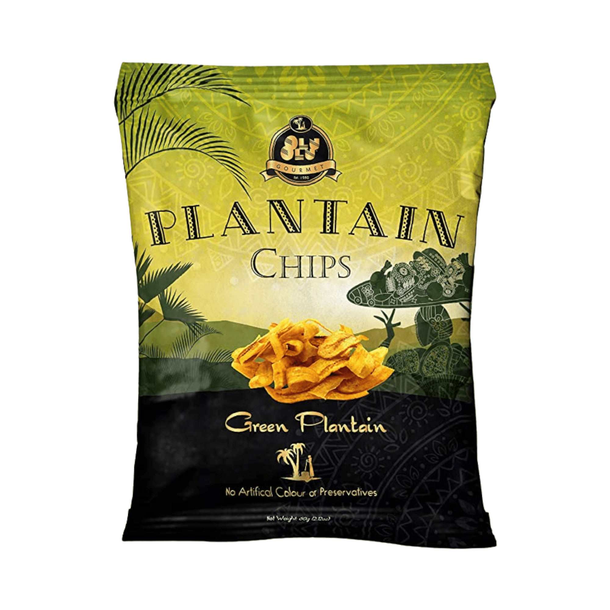 Olu Olu Plantain Chips  Green  Single