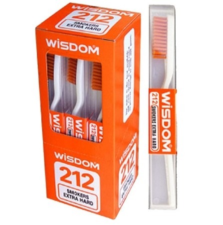 Wisdom 212 Smokers Extra Hard Toothbrush (Pack of 2)