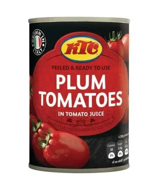 KTC Peeled Plum Tomatoes  Single 400g